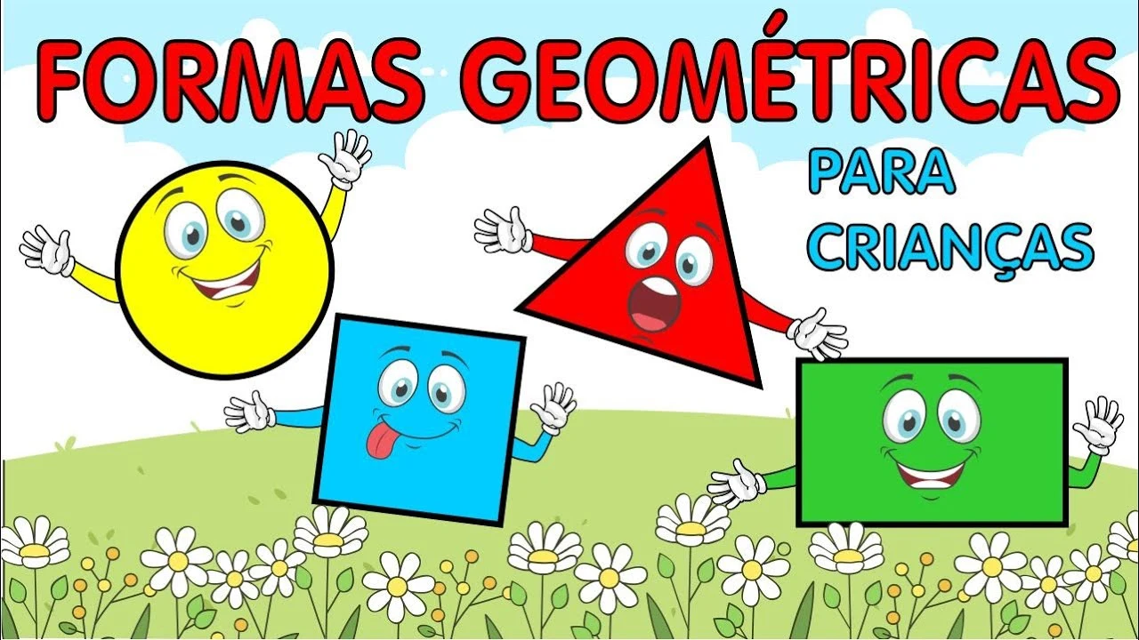 Formas geométricas do jogo da memória de cores diferentes, cartões