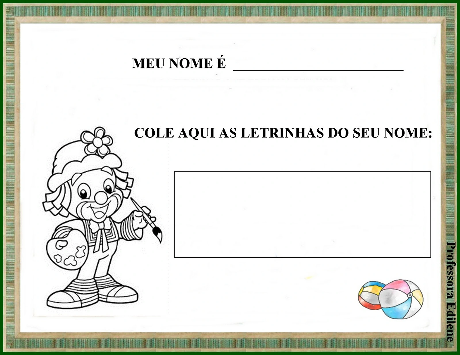 Plano De Aula Nome Pr Prio Educa O Infantil