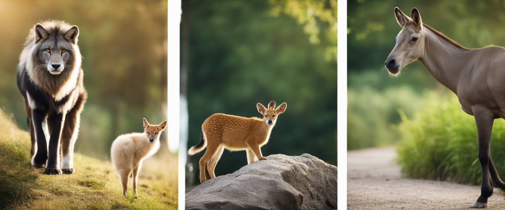 Animais selvagens e domésticos