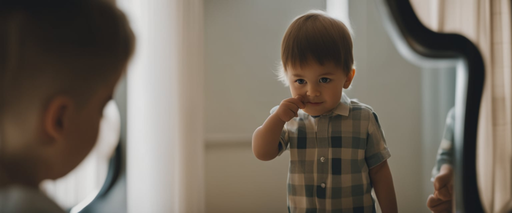 criança aprendendo sobre as partes do corpo humano na educação infantil