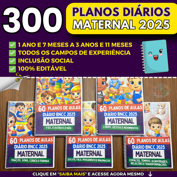 maternal 300 planos diários